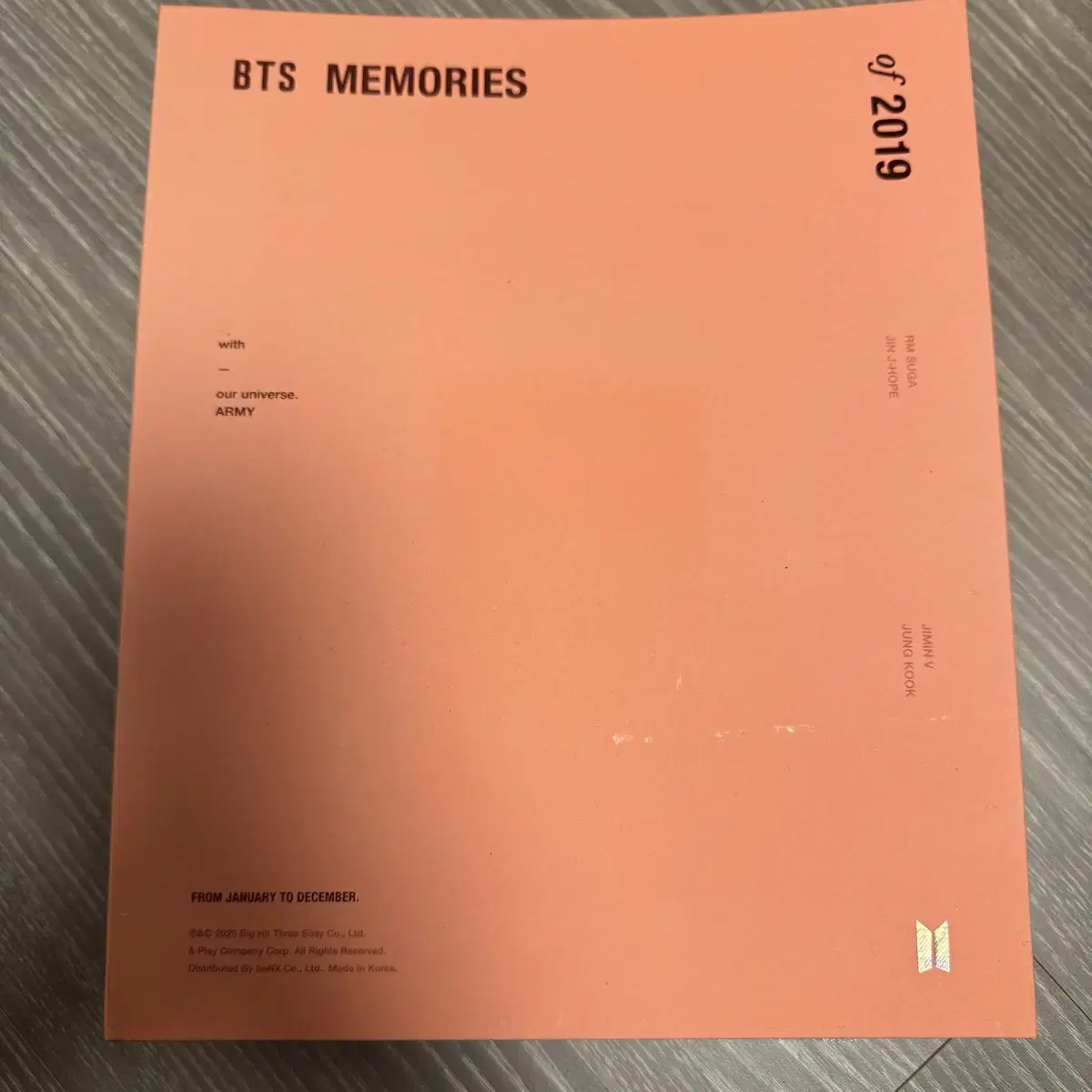 방탄소년단 메모리즈 2019 bts memories dvd cd